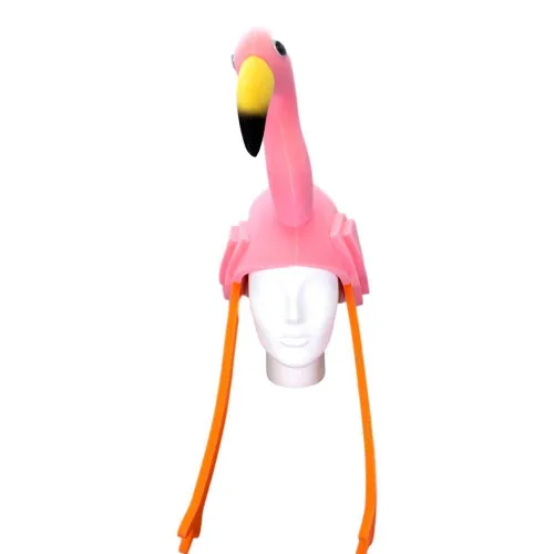 Vista 5 de FOAM PARTY HATS Flamingo Hat - Flamingo Birthday Hat - Flamingo Decor Hat - Pink Flamingo Party Hat - Handmade Animal Hat - Tropical Party