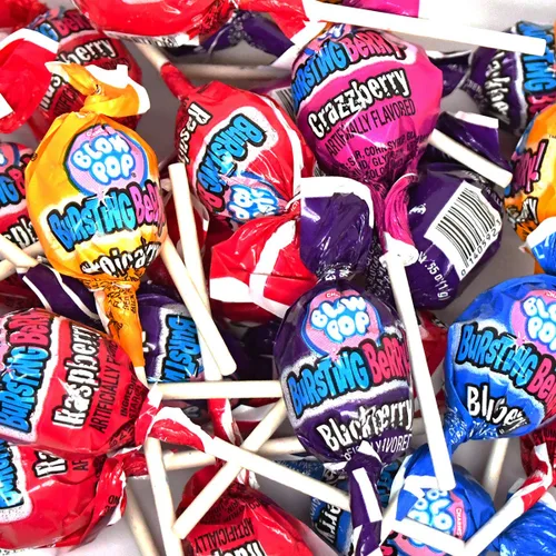 Vista 4 de Charms Paletas Blow Pops, caja de 48