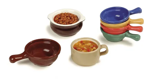 Vista 7 de Carlisle Tazón de sopa de colección con mango de plástico, de 8 y 12 onzas Capacidad, Marrón (Lennox Brown), 1