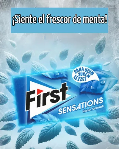 Vista 5 de Primera goma de mascar surtida, piezas envueltas individualmente (200 piezas, menta)