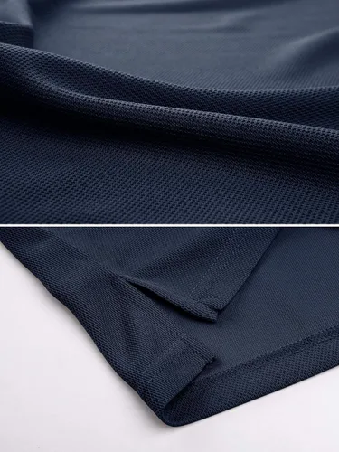 Vista 6 de MAGCOMSEN Camisas polo para hombre, 3 botones, secado rápido, manga larga, tácticas, camisa de golf