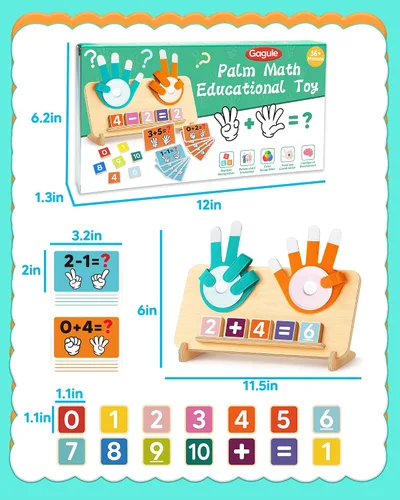 Vista 6 de Juguetes educativos Montessori para niños de 3, 4 y 5 años, regalos de cumpleaños para niños y niñas, actividades de aprendizaje preescolar