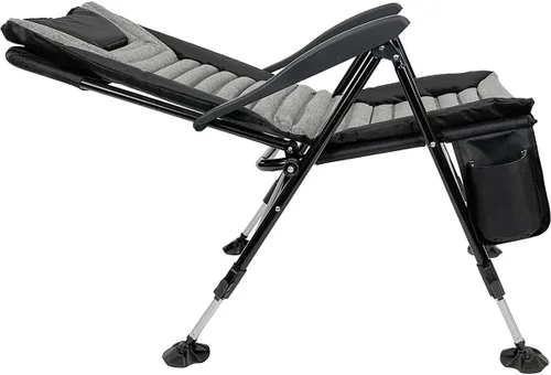 Vista 7 de Kuma Outdoor Gear Silla fuera de la rejilla, gris jaspeado, 832-KM-OGC-HG
