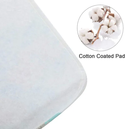Vista 4 de Funda para tabla de planchar, acolchado grueso reflectante para tabla de planchar, se adapta a tablas de hierro de tamaño grande y extragrande, 52 x
