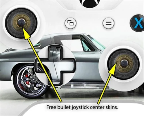 Vista 3 de Decal Skin Wrap Set works with 2016 and newer XBOX One S X Controller 1967 Corvette Silver Bullet (CONTROLLER NOT INCLUDED)