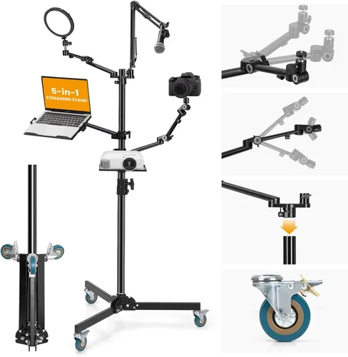 Vista 18 de TARION 4-en-1 Escritorio Live Stream Stand Arm Set Titanrig Live