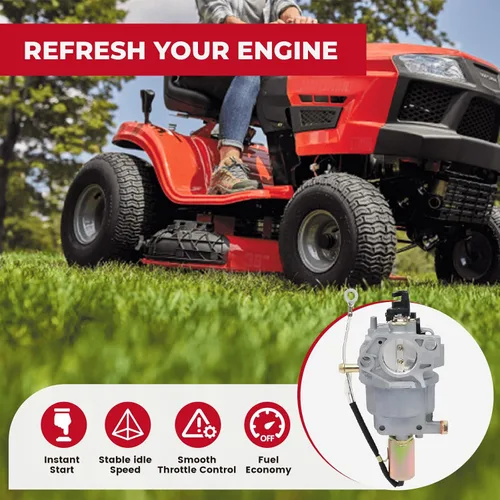 Vista 3 de NIMTEK 951-12771A Carburador con filtro de aire para MTD Craftsman R1000 T1200 T1000 LT1500 Huskee LT3800 LT4200 Troy-Bilt TB30 TB30R TB42 Yard-Man