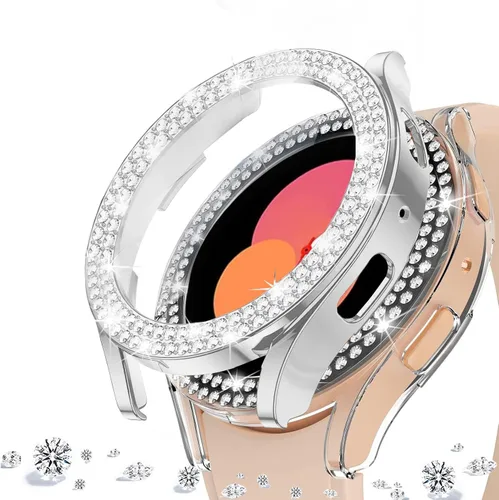 Vista 89 de DEALELE Paquete de 1 + 3 fundas compatibles con Samsung Galaxy Watch 7 Ultra (1.772 pulgadas), funda protectora de policarbonato transparente