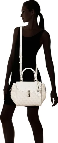 Vista 6 de GUESS Nissana Croc-Embossed Logo Satchel