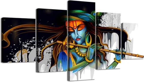 Vista 9 de DJSYLIFE Lienzo decorativo para pared, diseño de Dios hindú, 40 pulgadas de Arte 07