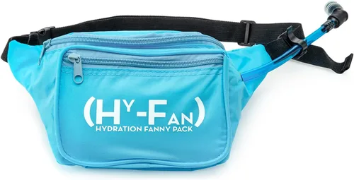 Vista 14 de HY-FAN Riñonera de hidratación con vejiga, 17 onzas, sin BPA, diseño manos libres, bolsillos seguros, ideal para actividades atléticas al aire Verde