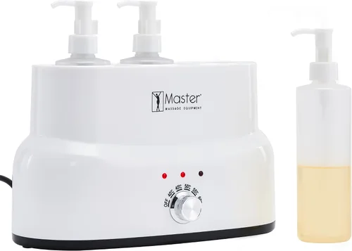 Vista 5 de Master Massage Aceite de masaje de tres botellas, loción, calentador de crema con botellas vacías, dispositivo de calefacción de crema de masaje