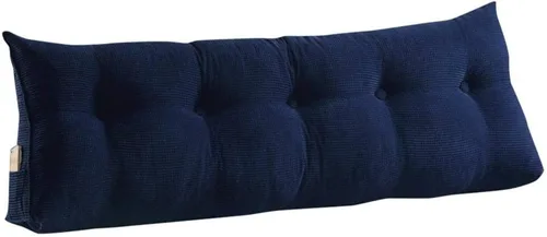 Vista 22 de WOWMAX - Almohada triangular para lectura; almohada grande para cabecera y respaldo; almohada en forma de cuña para soporte y posicionamiento