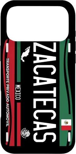 Vista 22 de Placa de matrícula Zacatecas para iPhone 13 Pro Max, Zacatecas México, funda Zacatecas