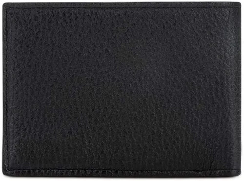 Vista 3 de CUADRA - Cartera para hombre piel de ciervo talla única color negro