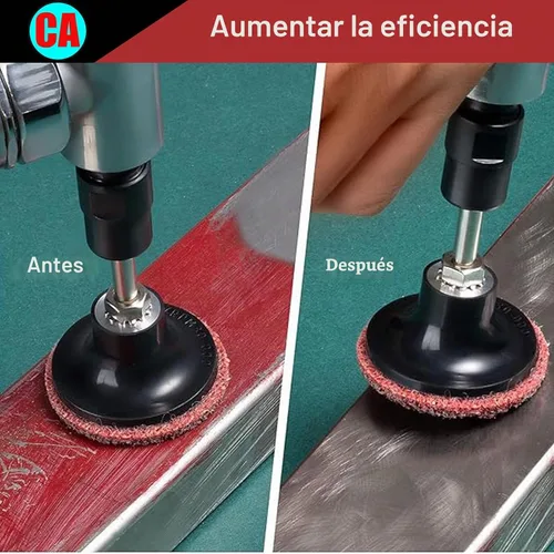 Vista 5 de 31 piezas disco de acondicionamiento de superficie de 3", discos de lijado de cambio rápido con soporte de vástago de 1/4" para amoladora