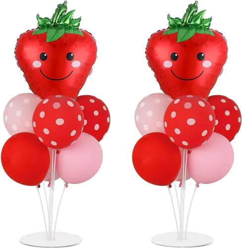 Vista 18 de Kit de soporte para globos de fiesta de fútbol 2 juegos con 2 globos de rugby de aluminio tipo bola, centro de mesa temático de fútbol para mesas