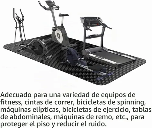 Vista 3 de Alfombra Grande de Ejercicio, Alfombra de Equipo de Ejercicio, Alfombra para Caminadora, Alfombra para Bicicleta de Ejercicio, Alfombras