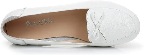 Vista 5 de VenusCelia Zapato plano ancho con lazo para mujer