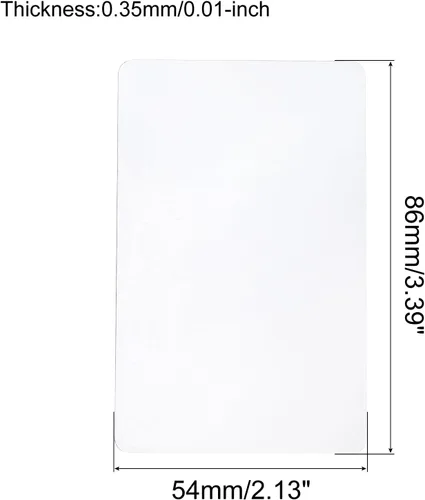 Vista 2 de MECCANIXITY 30 unids tarjeta de apertura de plástico 0.014 in herramienta de apertura de palanca flexible ultra fina para pantalla LCD reparación