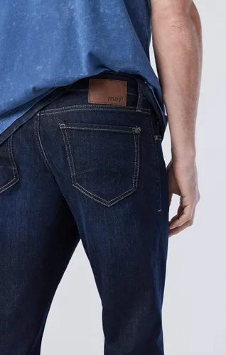 Vista 3 de Mavi Matt Mid Rise Pantalones vaqueros relajados de pierna recta para hombre