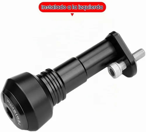 Vista 3 de Marco de protección contra caídas para motocicleta, protector de carenado, protector de almohadilla antichoque compatible con BMW G310R, G310GS Negro