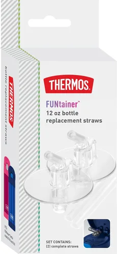 Vista 5 de Cañitas de respuesto de Thermos para botella FUNtainer de 12onzas, Transparente