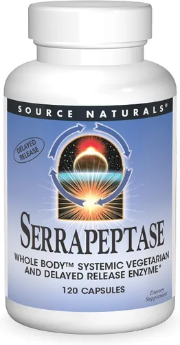 Vista 7 de Source Naturals Serrapeptasa, Enzima Vegetariana Sistémica de Todo el Cuerpo y Liberación Retrasada* 30 Cápsulas
