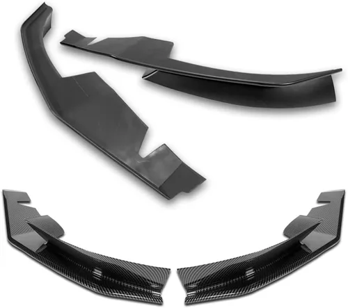 Vista 4 de Q1-TECH, borde de parachoques delantero compatible con Mazda RX-8 2004-2008, alerón de parachoques delantero, kit divisor de cuerpo de mentón, fibra