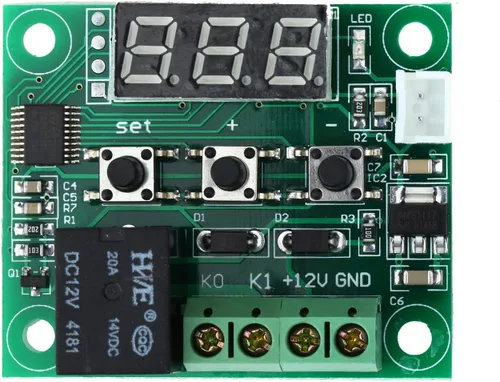 Vista 5 de Envistia W1209 12V DC Digital Controlador de Temperatura Electrónico Tablero Termostato Digital -50 a 230.0 °F Interruptor de módulo con relé de 10A