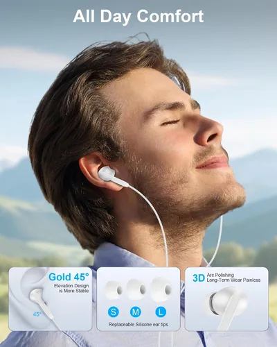 Vista 11 de Auriculares con cable para iPhone 18 17e 17 Pro Max 17Pro Air Pods 16e 16