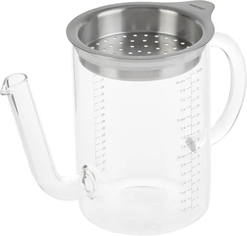 Vista 2 de Norpro Separador de salsa con colador, 1 EA, blanquecino