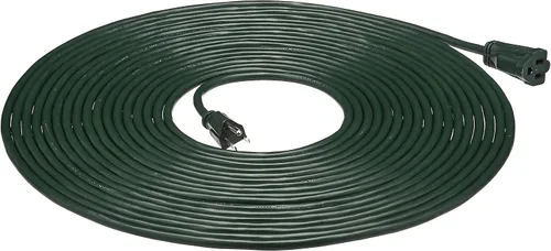 Vista 7 de Amazon Basics Cable de extensión para interiores y exteriores, 25 pies, vinilo de 3 puntas con 3 tomas de corriente, 13 amperios, 1625 vatios, 125