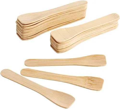 Vista 2 de Restaurantware Eco Luxe - Cucharas de degustación de 3.5 pulgadas, 1000 cucharas desechables para helado, resistentes para alimentos calientes