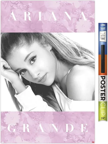 Vista 13 de Trends International Ariana Grande - Póster de pared floral, 14.725 x 22.375 pulgadas, versión enmarcada de madera de granero