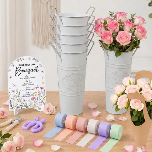 Vista 7 de DIY Bloom Bar Supplies Set, 47 Pcs Complete Flower Bar Supplies kit