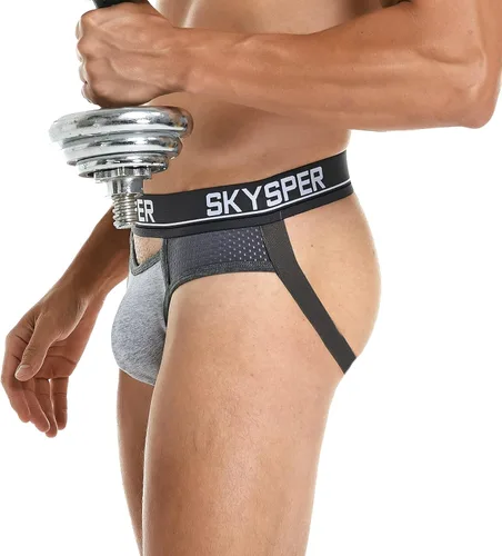 Vista 14 de SKYSPER Jock Strap Athletic Supporter para hombres Sexy Jockstrap Ropa interior masculina