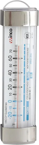 Vista 3 de Winco Termómetro digital de esfera de 1-1/4 pulgadas con sonda de 4-3/4 pulgadas