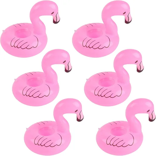 Vista 8 de Kleeblatt Flotadores de bebidas para piscina, soportes inflables para bebidas de rosquilla, soportes flotantes para bebidas para fiesta en la piscina