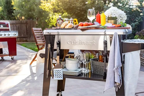 Vista 5 de Cuisinart CPT-194 Mesa de preparación de parrilla de acero inoxidable para exteriores