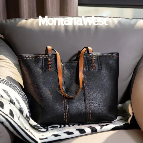 Vista 2 de Montana West Bolso de mano para mujer con asa superior, bolso de hombro de gran