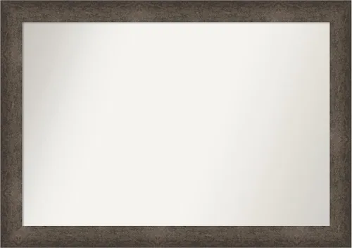 Vista 1110 de Amanti Art Espejo de pared personalizado no biselado (25 x 25 pulgadas), marco de bronce acentuado, varios tamaños personalizados, espejo de baño