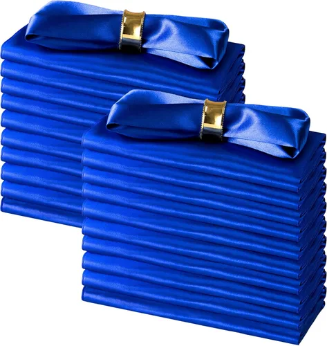 Vista 7 de SiinvdaBZX 100 servilletas de tela negra de 12 x 12 pulgadas, servilletas cuadradas de satén de tamaño pequeño, servilletas de cena suaves y sedosas