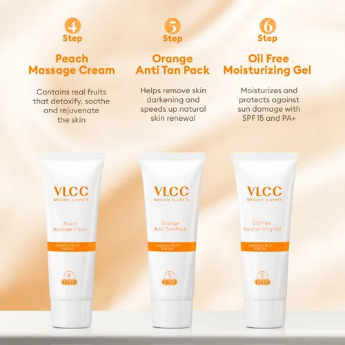 Vista 8 de VLCC Kit facial individual de fruta de papaya (60gm)