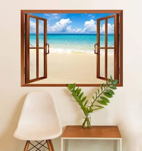 Vista 19 de wall26 Mural de pared extraíble de playa y mar tropical, 24 x 32 pulgadas