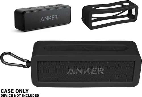 Vista 6 de Funda de silicona personalizada para Anker Soundcore 2, SoundCore 2 Altavoz Bluetooth portátil de 12 W, protección completa contra golpes, sacudidas