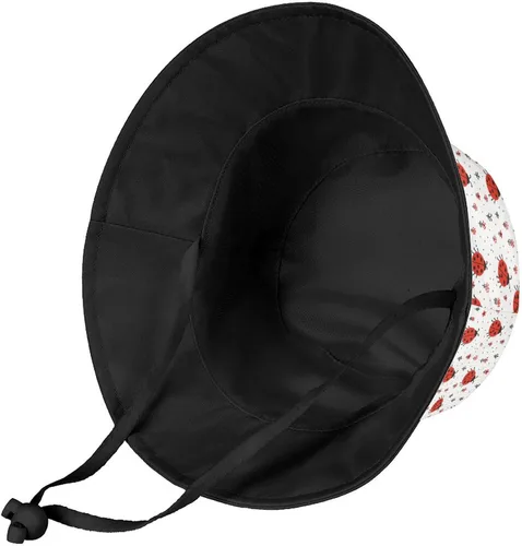 Vista 2 de Sombreros para niños, mariquitas, para playa, verano, cubeta de viaje, sombrero de pescador, sombreros de pescador para niños pequeños