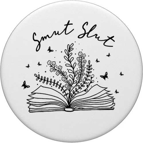 Vista 3 de Smut Slut Funny Romance Book Lover Reading Reader PopSockets PopGrip intercambiable