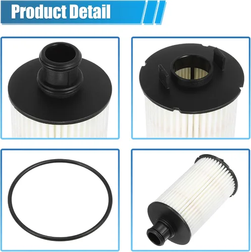 Vista 4 de X AUTOHAUX Filtro de aceite de motor de repuesto AJ812351 C2D3670 XR858593 LR011279 Filtro de combustible de aceite para Land Rover LR4 Base HSE