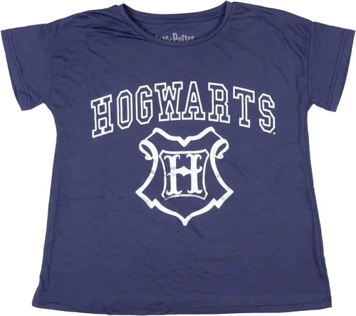 Vista 3 de Harry Potter Youth Girls' Hogwarts Silver Foil Print Short Sleeve T-Shirt